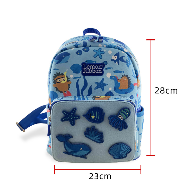 Hot Selling PU Leather Student Schoolbag