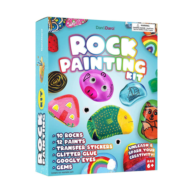 Rock Painting Kit Kids DIY කලා අත්කම්